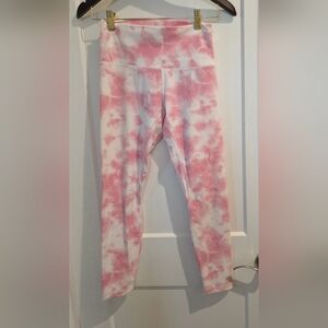 Pink Tie-Dye Woman's Leggings